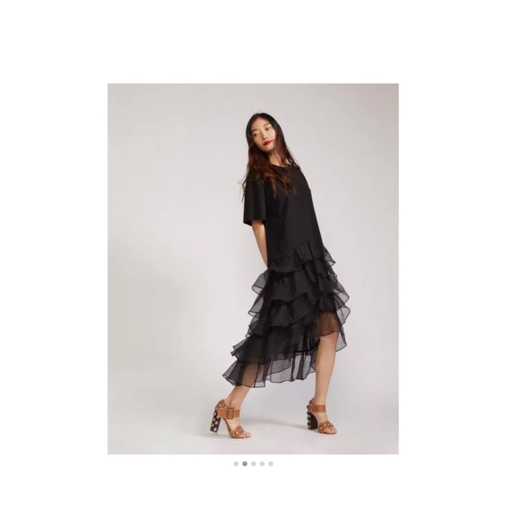 Cynthia Rowley Gabby Hi-low Tiered Ruffle Dress